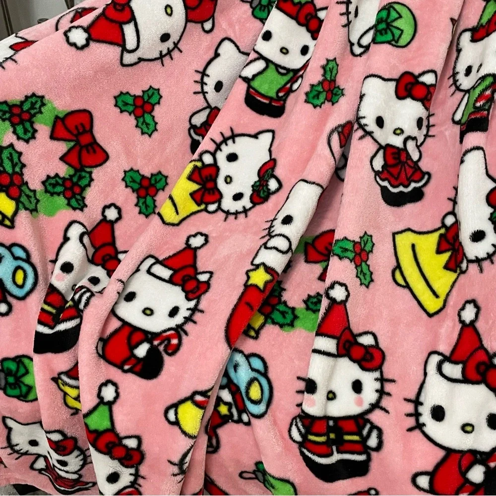 Hello Kitty‎ Christmas Throw Blanket 47x64
